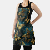 Goldene Schmetterlinge - All-over-Print-Schürze Schürze (InSitu)