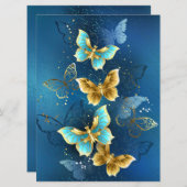 Goldene Schmetterlinge Ankündigung (Vorne/Hinten)