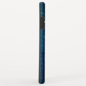 Goldene Schmetterlinge auf blauem Hintergrund Case-Mate iPhone Hülle (Hinten/Rechts)