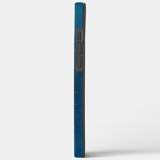 Goldene Schmetterlinge auf blauem Hintergrund Case-Mate iPhone Hülle (Rückseite / Links)