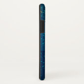 Goldene Schmetterlinge auf blauem Hintergrund Case-Mate iPhone Hülle (Hinten/Rechts)