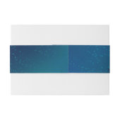 Goldene Schmetterlinge auf blauem Hintergrund Einladungsbanderole (Rückseitenbeispiel)