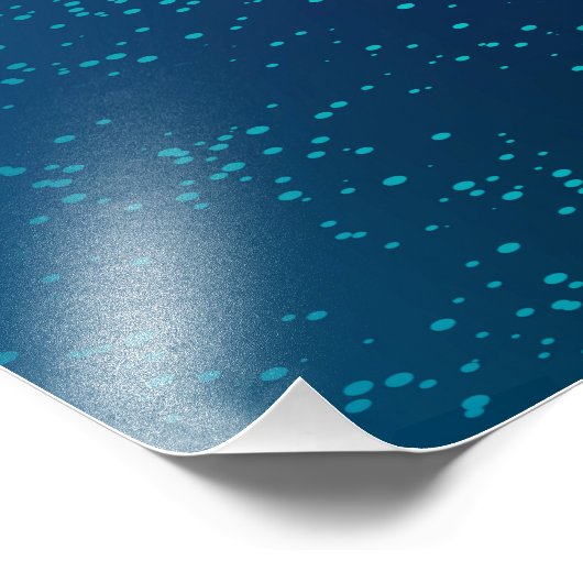 Goldene Schmetterlinge auf blauem Hintergrund Fotodruck (Ecke)