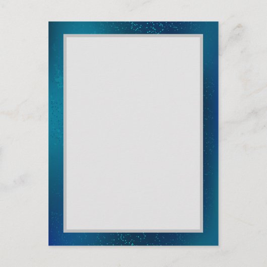 Goldene Schmetterlinge auf blauem Hintergrund Hinweiskarte (Rückseite)