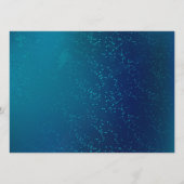 Goldene Schmetterlinge auf blauem Hintergrund Hinweiskarte (Rückseite)