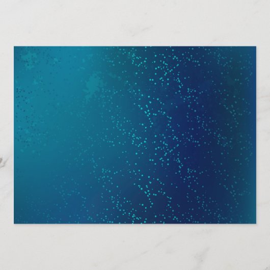 Goldene Schmetterlinge auf blauem Hintergrund Hinweiskarte (Rückseite)