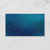 Goldene Schmetterlinge auf blauem Hintergrund Treuekarte (Rückseite)