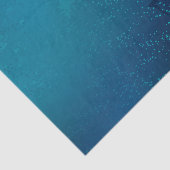 Goldene Schmetterlinge auf einem blauen Hintergrun Seidenpapier (Ausschnitt)