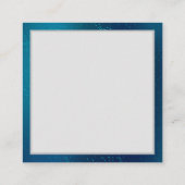 Goldene Schmetterlinge auf einem blauen Hintergrun Telefonnummerkarte (Rückseite)