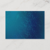 Goldene Schmetterlinge auf einem blauen Hintergrun Visitenkarte (Rückseite)