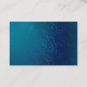 Goldene Schmetterlinge auf einem blauen Hintergrun Visitenkarte (Rückseite)