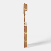 Goldene Schmetterlinge aus Holz iPhone 14 Hüllen Hülle (Linke Seite)