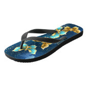 Goldene Schmetterlinge Badesandalen (Schrägansicht)