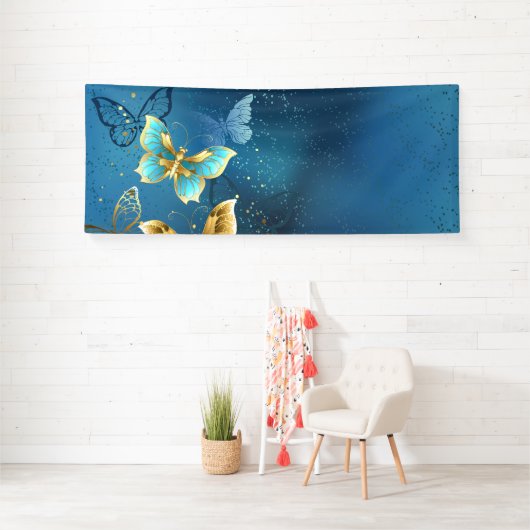 Goldene Schmetterlinge Banner (Insitu)