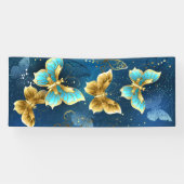 Goldene Schmetterlinge Banner (Horizontal)