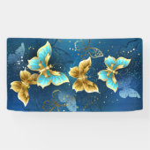 Goldene Schmetterlinge Banner (Horizontal)