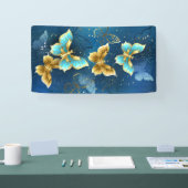 Goldene Schmetterlinge Banner (Messe)