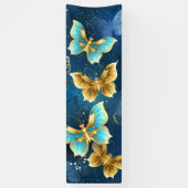 Goldene Schmetterlinge Banner (Vertikal)