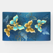 Goldene Schmetterlinge Banner (Horizontal)
