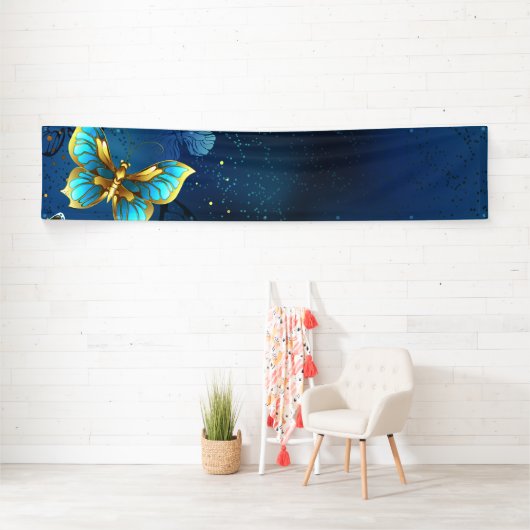 Goldene Schmetterlinge Banner (Insitu)