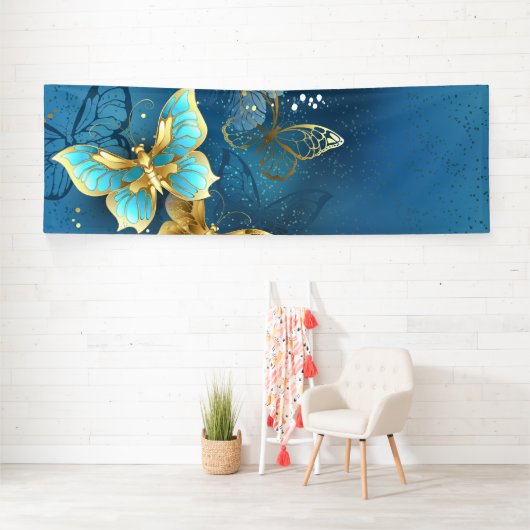 Goldene Schmetterlinge Banner (Insitu)