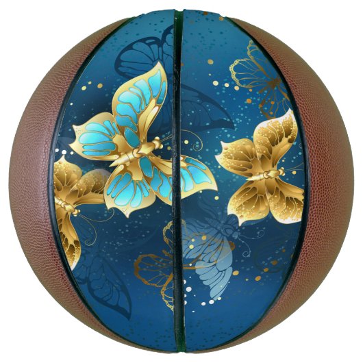 Goldene Schmetterlinge Basketball (Vertikal)