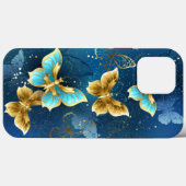 Goldene Schmetterlinge Case-Mate iPhone Hülle (Rückseite (Horizontal))
