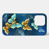 Goldene Schmetterlinge Case-Mate iPhone Hülle (Rückseite (Horizontal))
