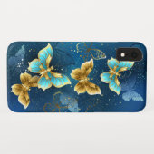 Goldene Schmetterlinge Case-Mate iPhone Hülle (Rückseite (Horizontal))