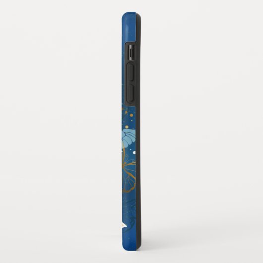 Goldene Schmetterlinge Case-Mate iPhone Hülle (Hinten/Links)