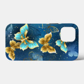Goldene Schmetterlinge Case-Mate iPhone Hülle (Rückseite (Horizontal))