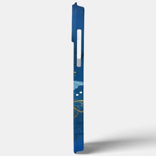 Goldene Schmetterlinge Case-Mate iPhone Hülle (Rückseite / Links)