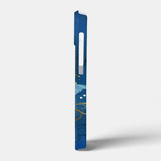 Goldene Schmetterlinge Case-Mate iPhone Hülle (Rückseite / Links)