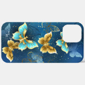 Goldene Schmetterlinge Case-Mate iPhone Hülle (Hinten (horizontal))
