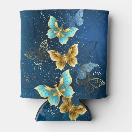 Goldene Schmetterlinge Dosenkühler (Vorderseite)