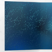 Goldene Schmetterlinge Dreifach-gefaltete Programmkarte (Innen Erste Seite)