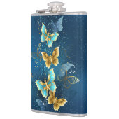 Goldene Schmetterlinge Flachmann (Links)