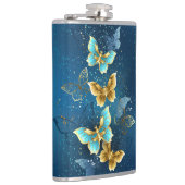 Goldene Schmetterlinge Flachmann (Rechts)