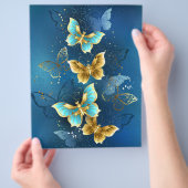 Goldene Schmetterlinge Flyer (Hand)