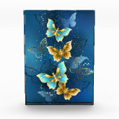 Goldene Schmetterlinge Fotoblock (Vorderseite)