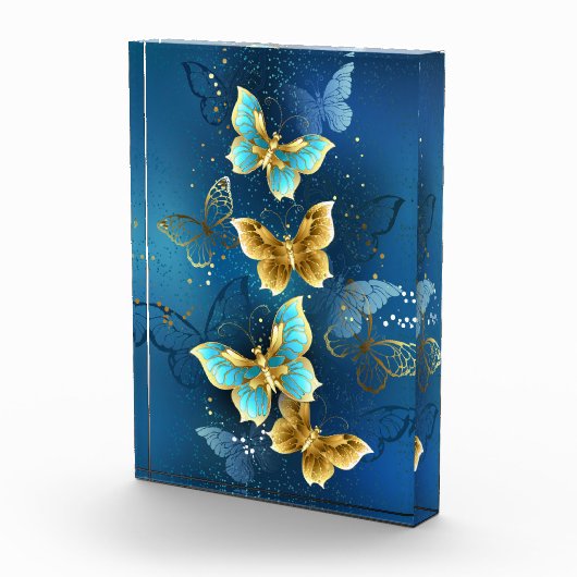Goldene Schmetterlinge Fotoblock (Rechts)