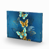 Goldene Schmetterlinge Fotoblock (Rechts)