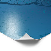 Goldene Schmetterlinge Fotodruck (Ecke)