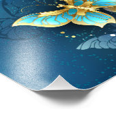 Goldene Schmetterlinge Fotodruck (Ecke)