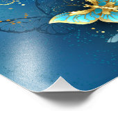 Goldene Schmetterlinge Fotodruck (Ecke)