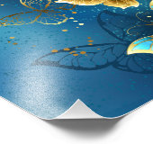 Goldene Schmetterlinge Fotodruck (Ecke)