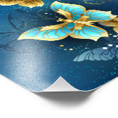 Goldene Schmetterlinge Fotodruck (Ecke)