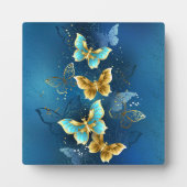 Goldene Schmetterlinge Fotoplatte (Vorderseite)