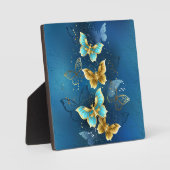 Goldene Schmetterlinge Fotoplatte (Vorderseite)