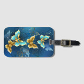 Goldene Schmetterlinge Gepäckanhänger (Vorderseite (Horizontal))